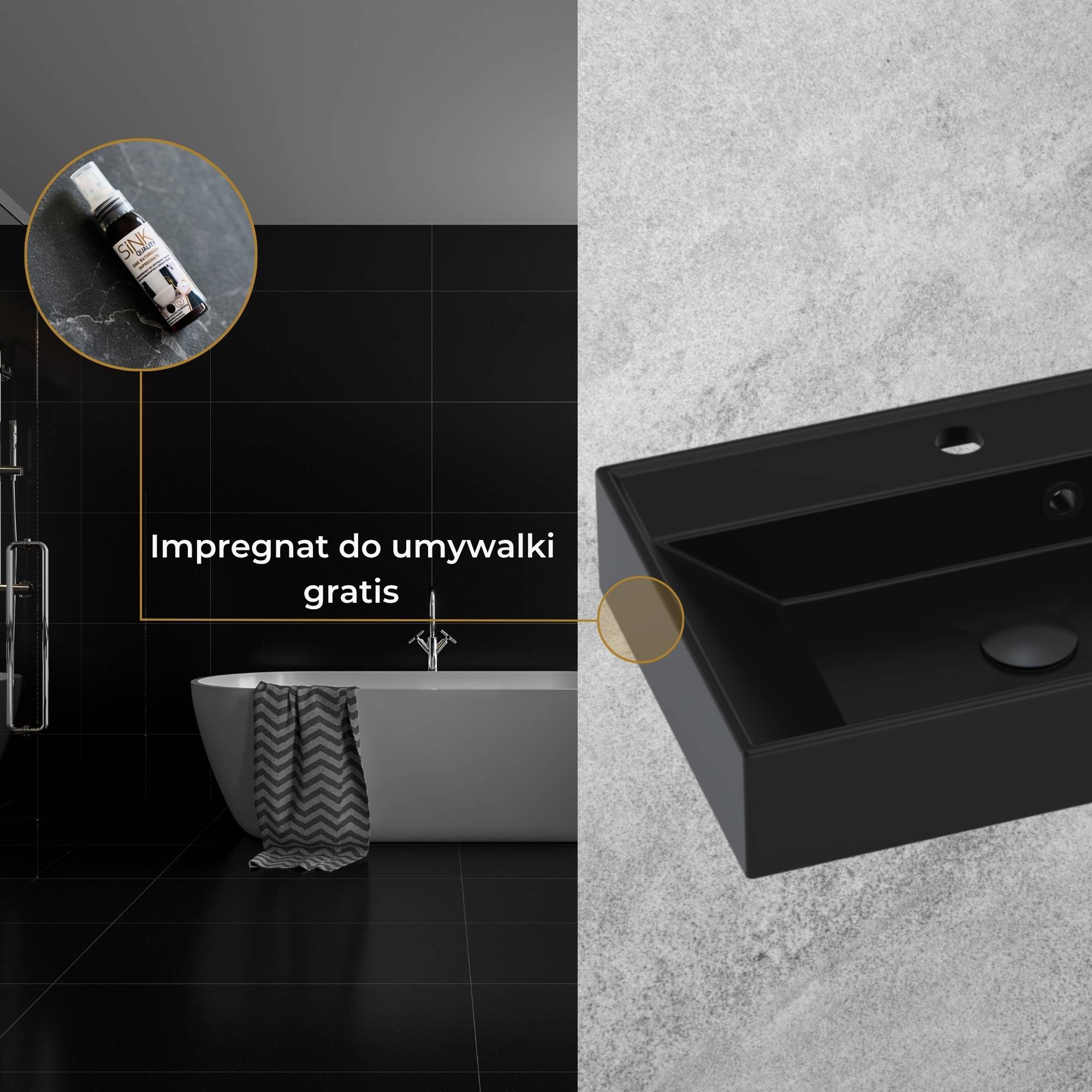 Umywalka NADIA 50 - impregnat w gratisie